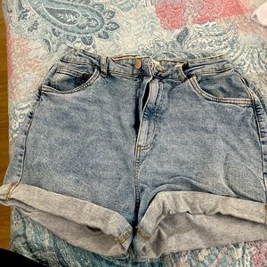 Denim. size 10. Super comfy-never worn. Just don’t need anymore